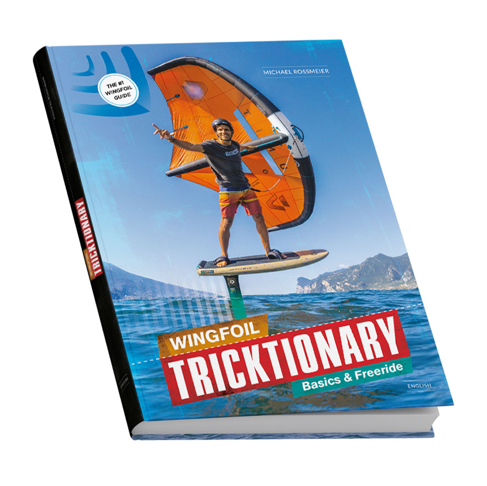 Wingfoil Tricktionary Vol. 1 - 3D book mockup